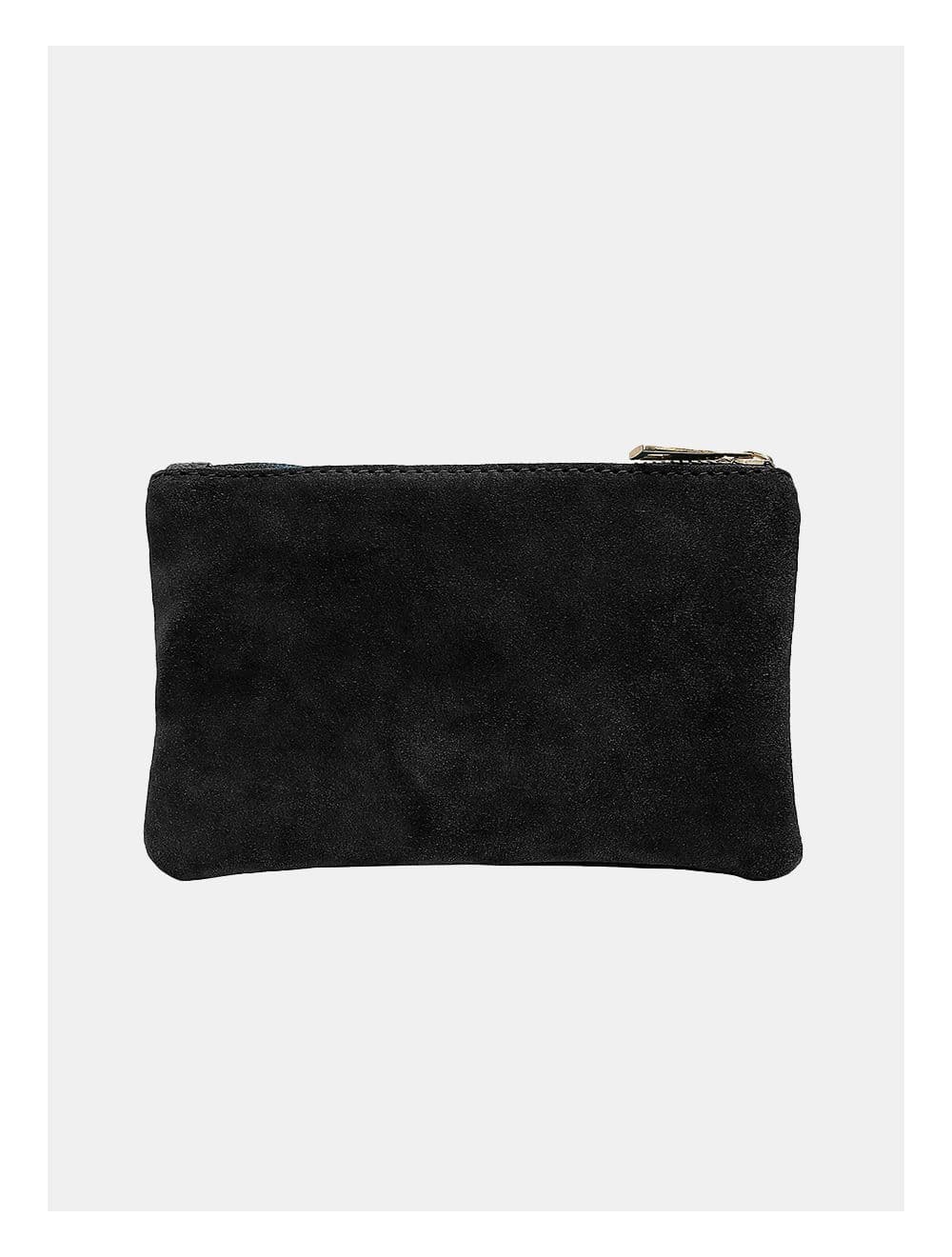 Pochette en Croûte Cuir Vachette DELPHINE 4037-NOIR