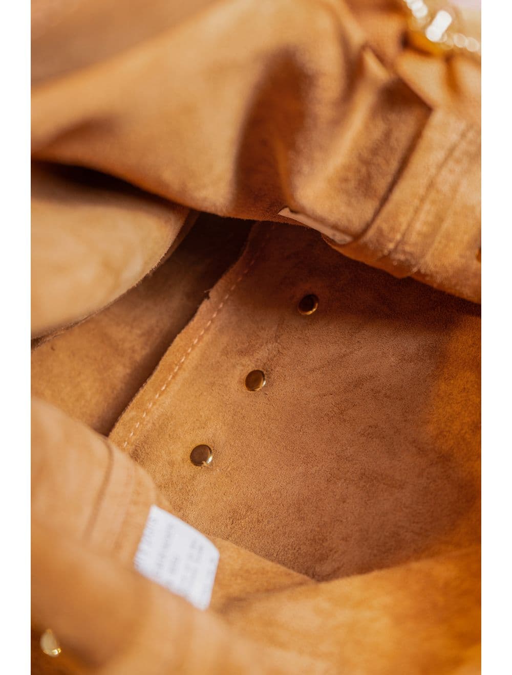 Sac Seau Porté Épaule En Croûte De Cuir De Vachette 4193 ALEXANE SUÈDE-Camel — vue 5