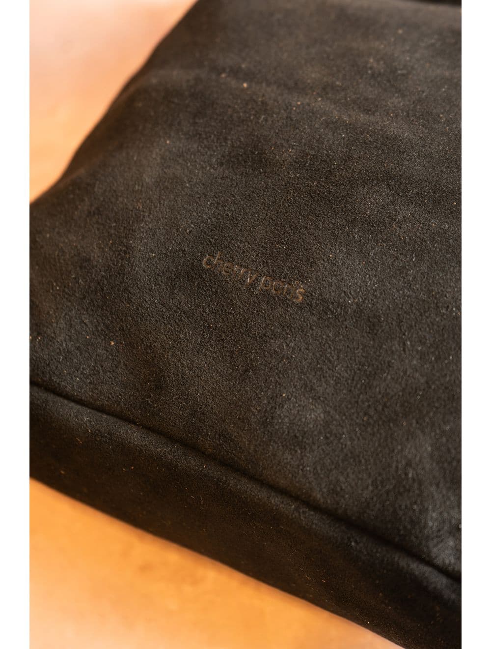 Sac Seau Porté Épaule En Croûte De Cuir De Vachette 4193 ALEXANE SUÈDE-Noir — vue 4