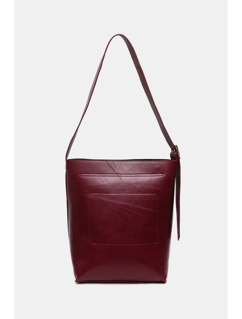 Sac Cabas Forme Seau En Cuir de Vachette 4185 AMELIE-Bordeaux — vue 3