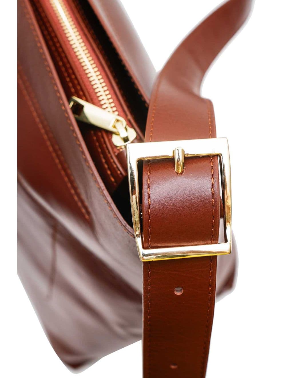 Sac Cabas Forme Seau En Cuir de Vachette 4185 AMELIE-Marron — vue 3