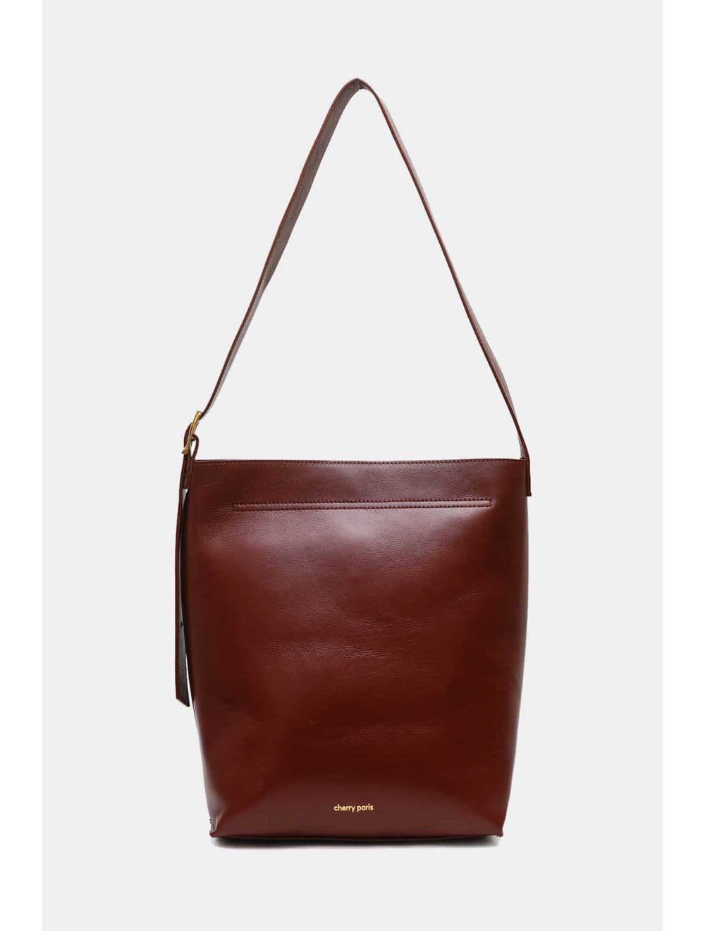 Sac Cabas Forme Seau En Cuir de Vachette 4185 AMELIE-Marron — vue 5