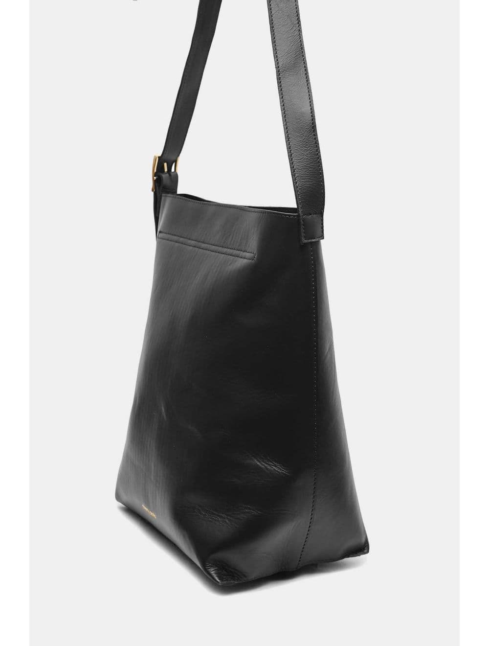 Sac Cabas Forme Seau En Cuir de Vachette 4185 AMELIE-Noir — vue 2