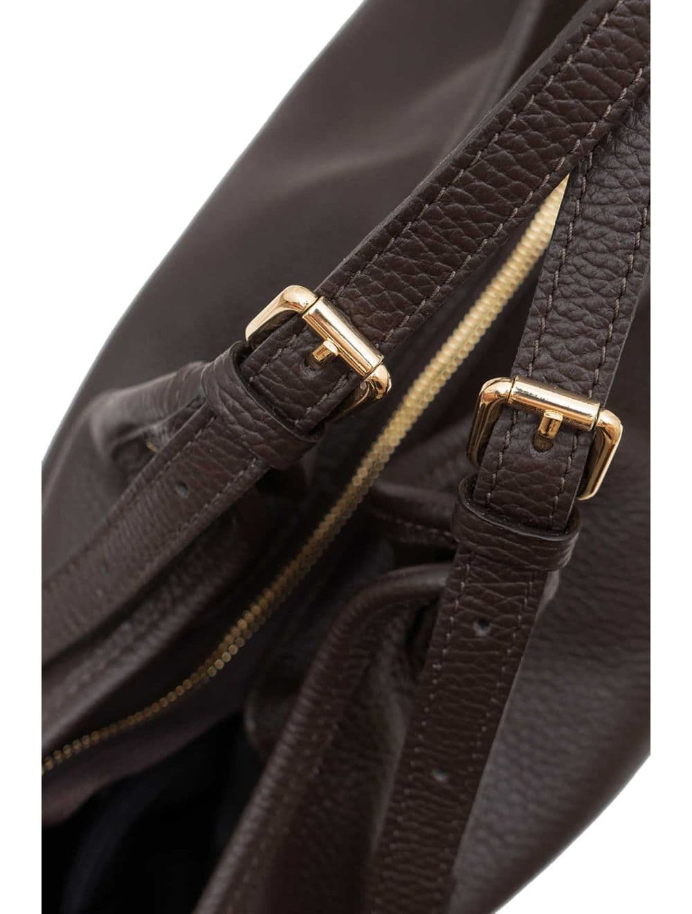 Sac Cabas En Cuir De Vachette Grainée 4178 SHANNA-Chocolat — vue 5