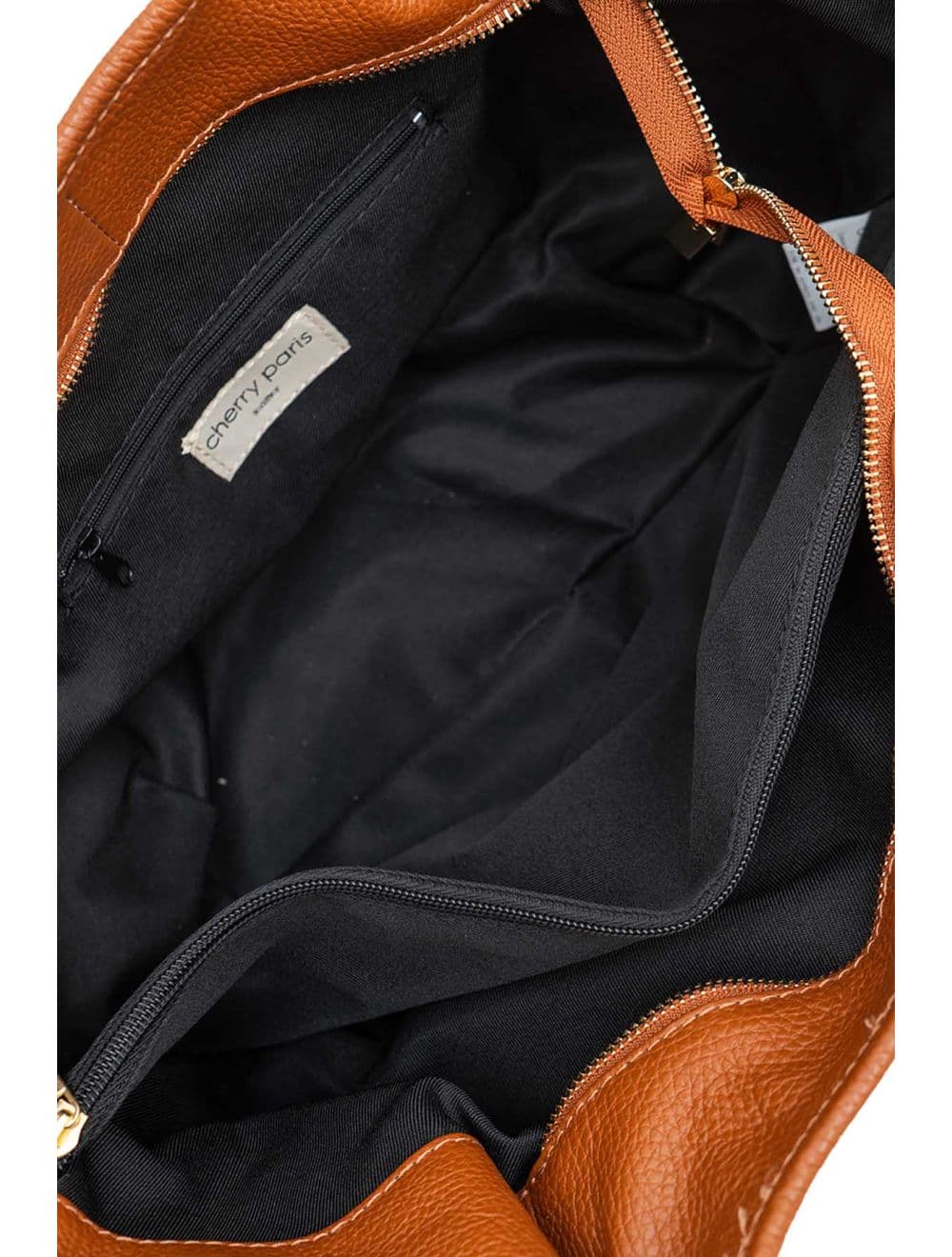 Sac Cabas En Cuir De Vachette Grainée 4178 SHANNA-Cognac
