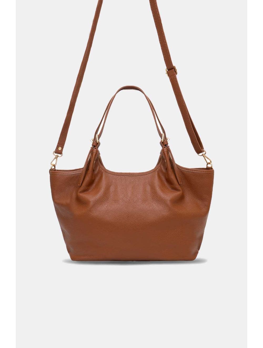Sac Cabas En Cuir De Vachette Grainée 4178 SHANNA-Cognac — vue 4
