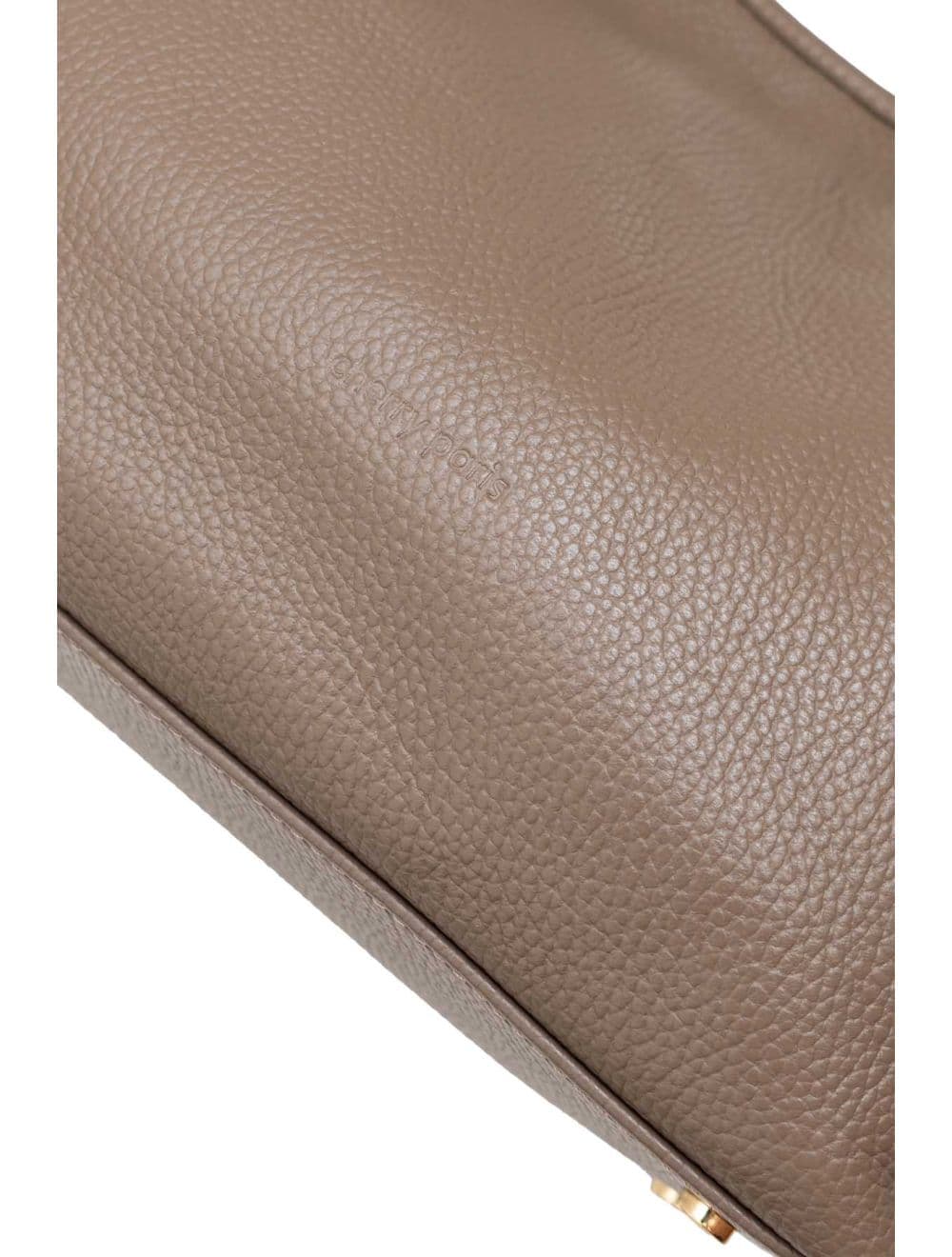 Sac Cabas En Cuir De Vachette Grainée 4178 SHANNA-Taupe — vue 4