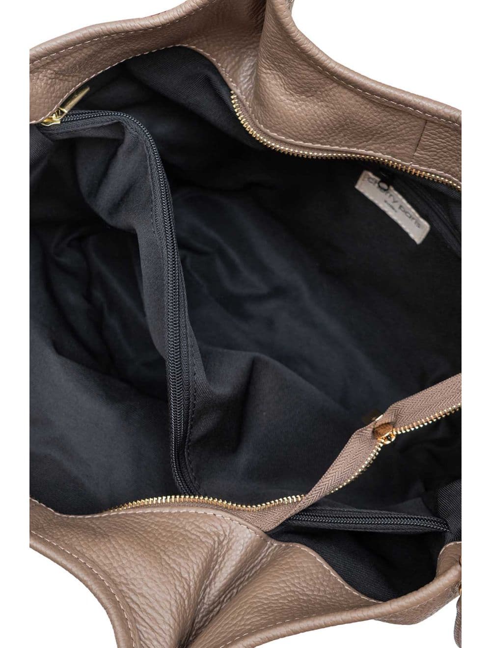 Sac Cabas En Cuir De Vachette Grainée 4178 SHANNA-Taupe — vue 5
