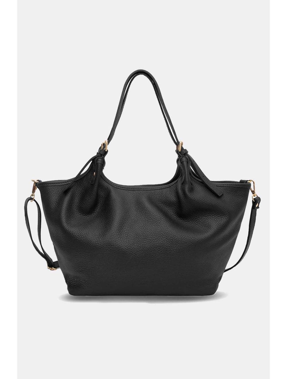 Sac Cabas En Cuir De Vachette Grainée 4178 SHANNA-Noir