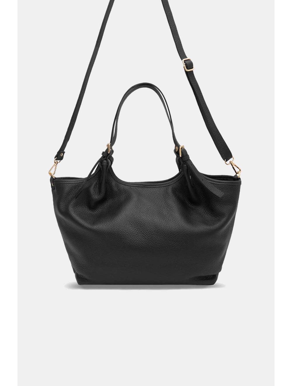 Sac Cabas En Cuir De Vachette Grainée 4178 SHANNA-Noir — vue 3