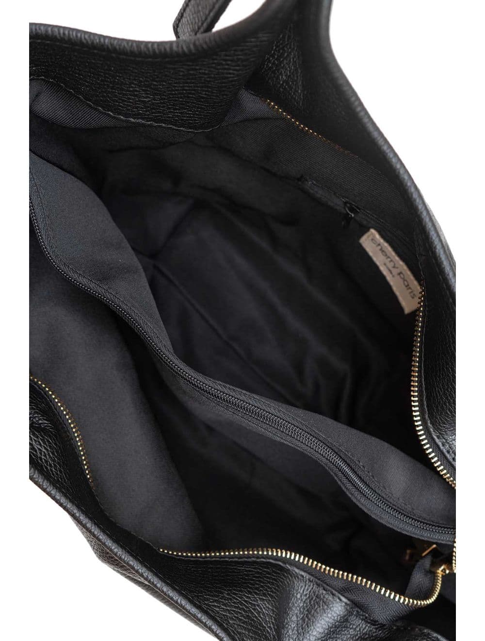 Sac Cabas En Cuir De Vachette Grainée 4178 SHANNA-Noir — vue 5