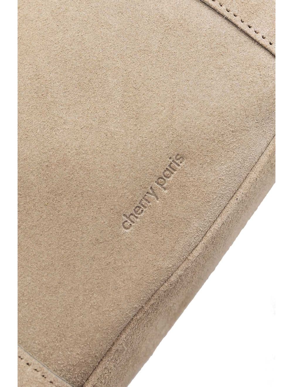 Sac Cabas En Croûte Cuir Vachette Suède 4173 FRANCESCA SUEDE-Beige — vue 2
