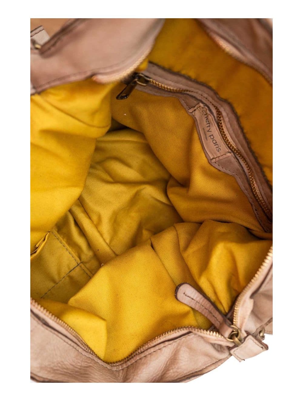 Sac Porté Épaule En Cuir Vachette Motif Clouté CASTILLE 4116-Camel