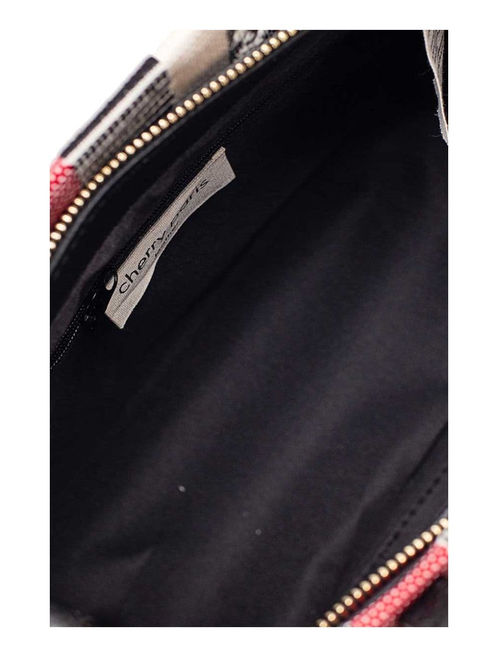 Sac Cabas en Textile Coton Garni Cuir Vachette Grainé JACQUELINE 4064-Red — vue 4