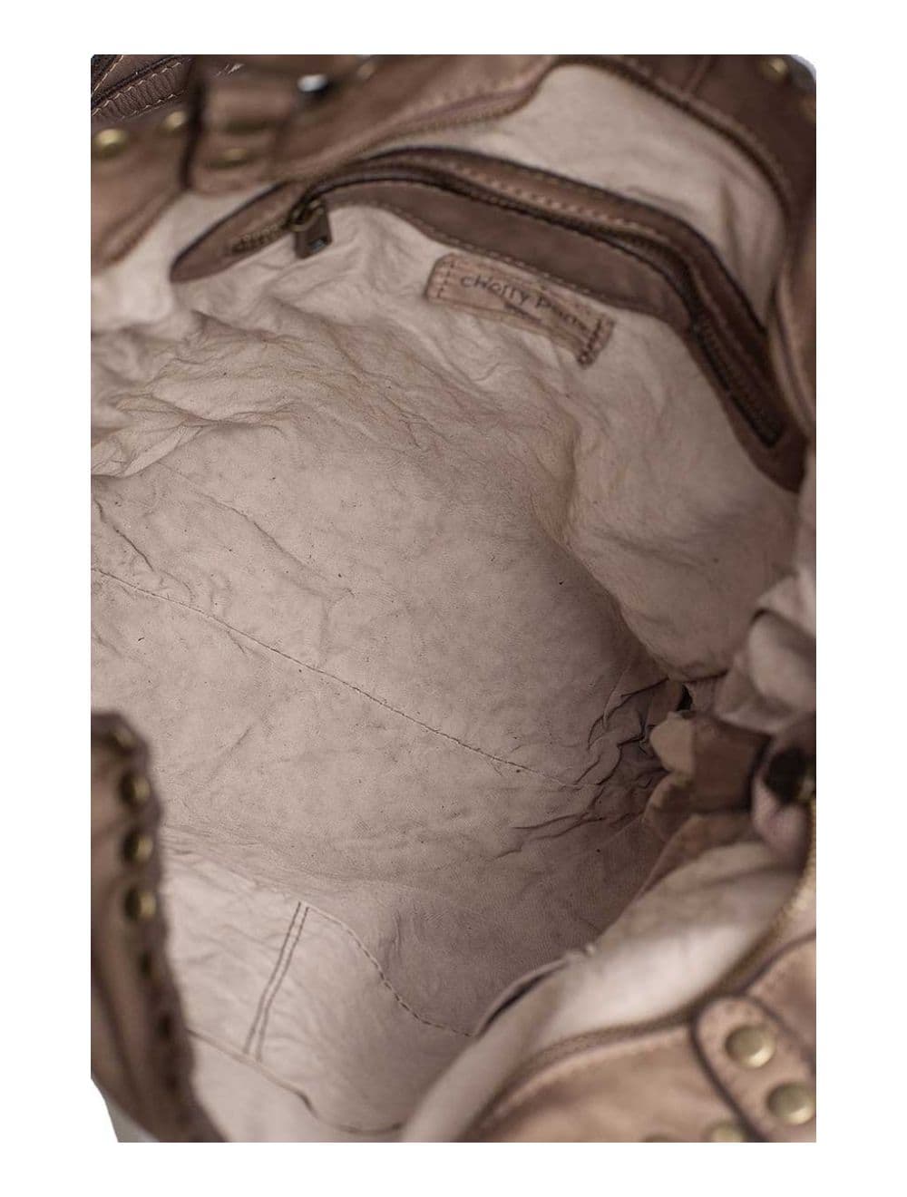 Sac Cabas Porté épaule Cuir de Vachette Vintage-SANDRA 4068-TAUPE