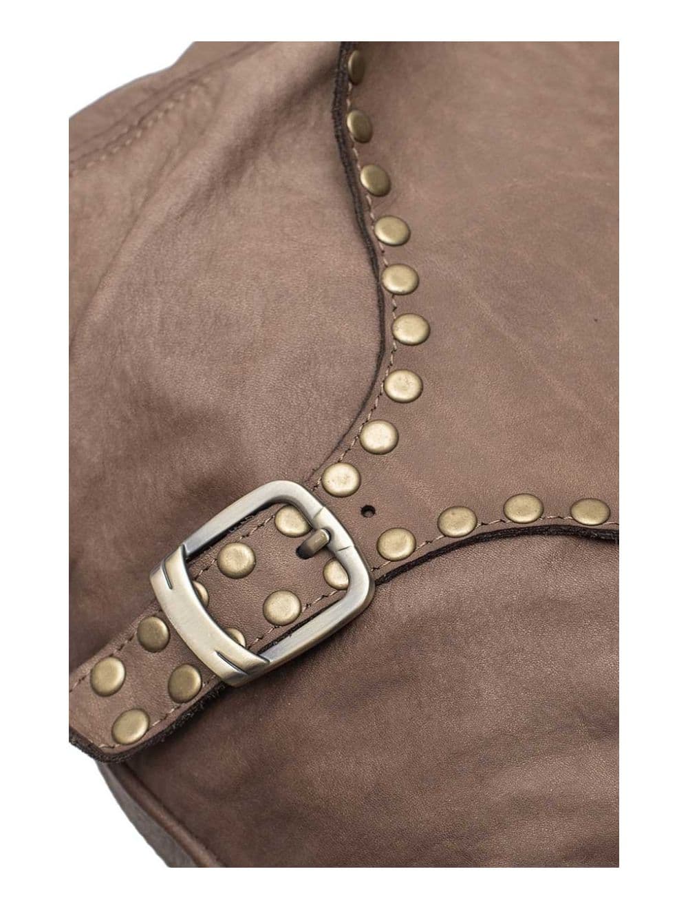 Sac Cabas Porté épaule Cuir de Vachette Vintage-SANDRA 4068-TAUPE — vue 4