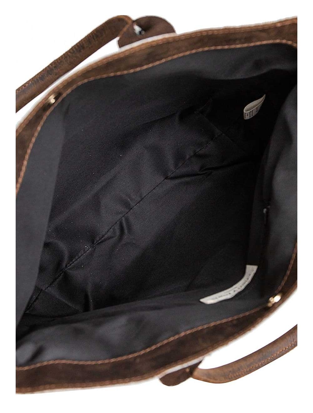 Sac Cabas Croûte Cuir Vachette Métallisé Bicolore-CORALIE 4041-ARGENT — vue 3