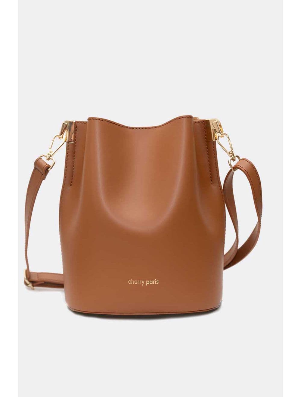Sac Bourse en Cuir De Vachette Lisse 4171 NITA-Camel — vue 4