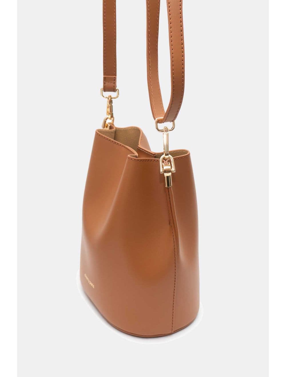 Sac Bourse en Cuir De Vachette Lisse 4171 NITA-Camel — vue 5