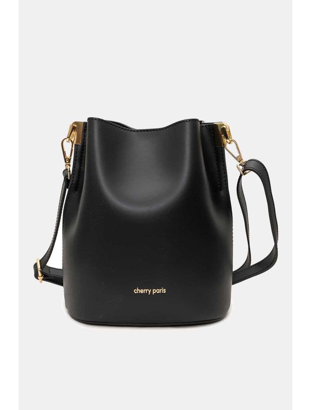 Sac Bourse en Cuir De Vachette Lisse 4171 NITA-Noir — vue 4