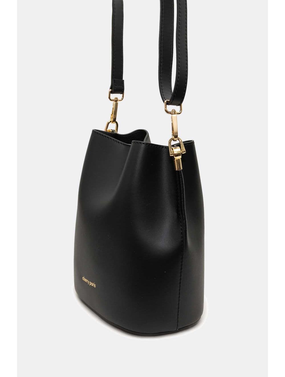 Sac Bourse en Cuir De Vachette Lisse 4171 NITA-Noir — vue 5