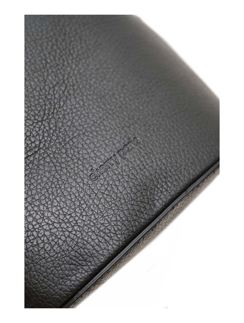Sac Bourse en Cuir De Vachette Grainée LILWENN 4090-Noir — vue 4