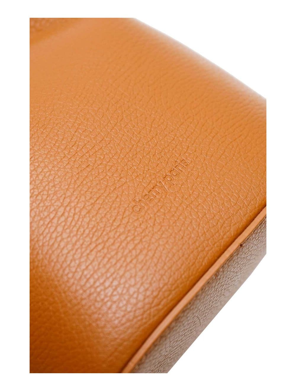 Sac Bourse en Cuir De Vachette Grainée LILWENN 4090-Cognac — vue 4