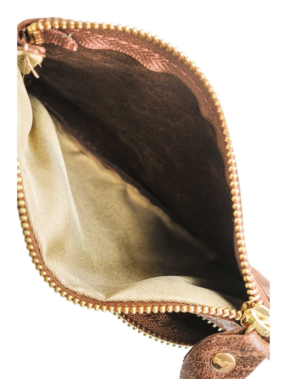 Porte-monnaie Pochette En Croûte De Cuir De Vachette-4906 DORIANE-Marron — vue 5