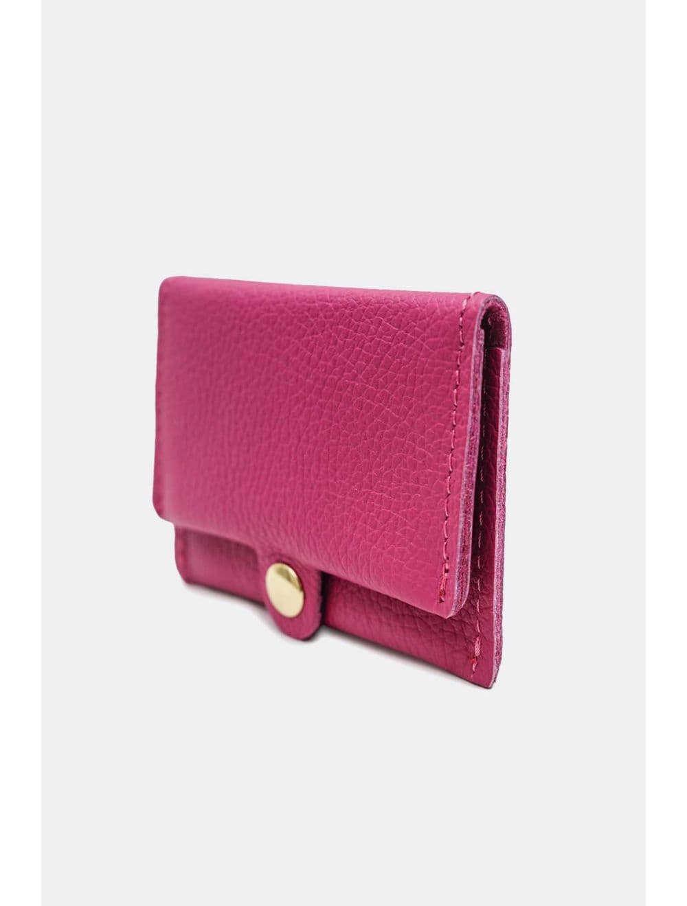 Porte-cartes en cuir de vachette grainée-4905 ERINE GRAINÉ-Fushia — vue 4