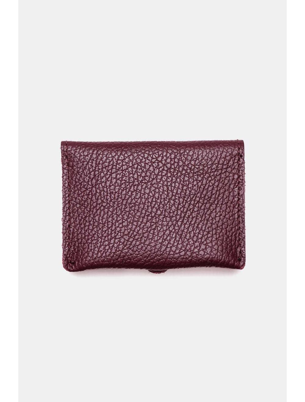 Porte-cartes en cuir de vachette grainée-4905 ERINE GRAINÉ-Bordeaux — vue 3