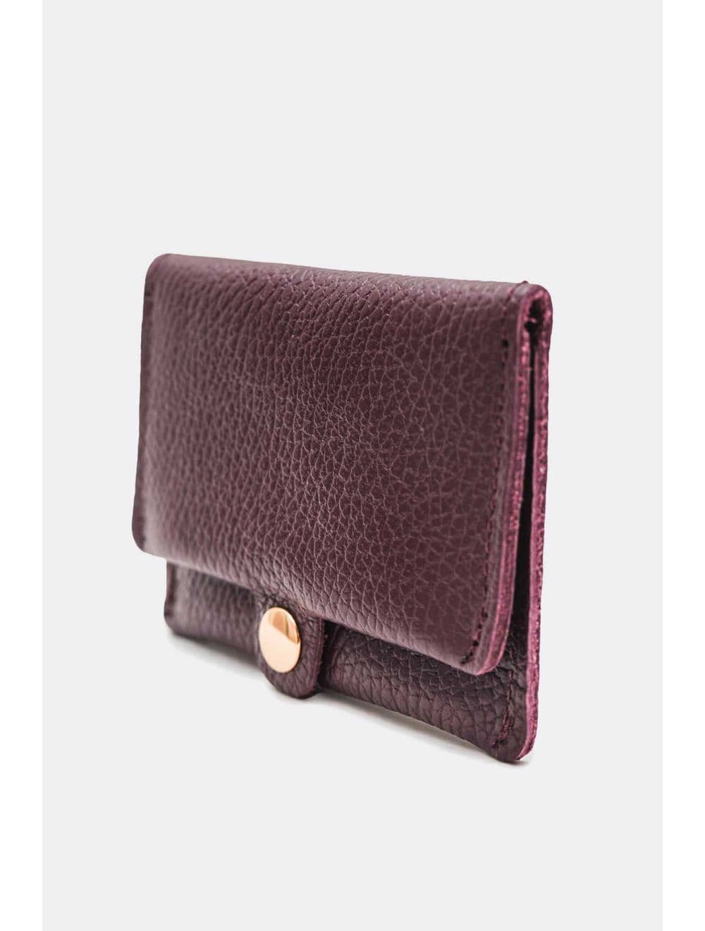 Porte-cartes en cuir de vachette grainée-4905 ERINE GRAINÉ-Bordeaux — vue 4