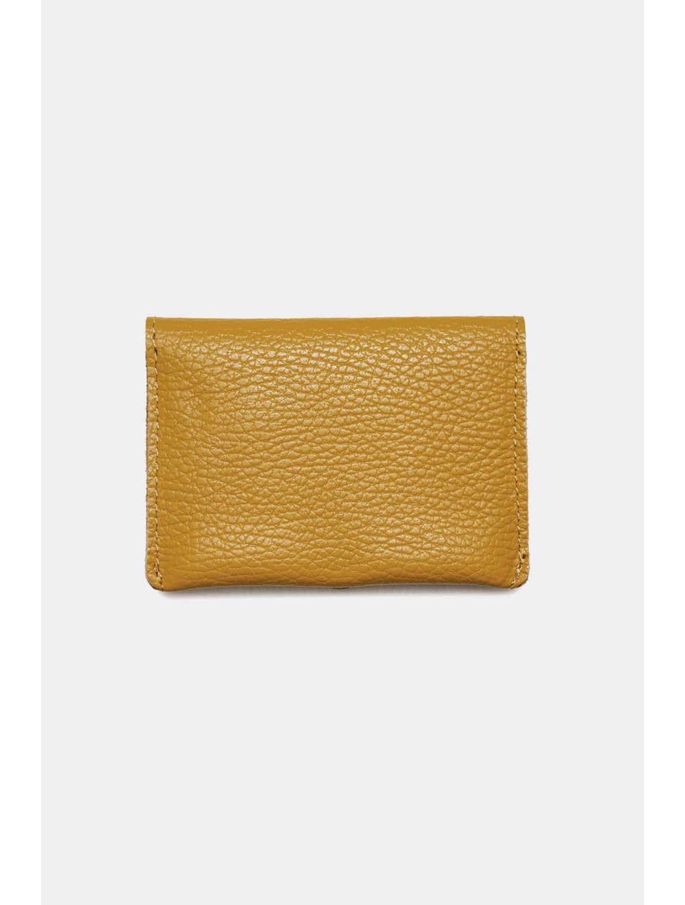 Porte-cartes en cuir de vachette grainée-4905 ERINE GRAINÉ-Moutarde — vue 3