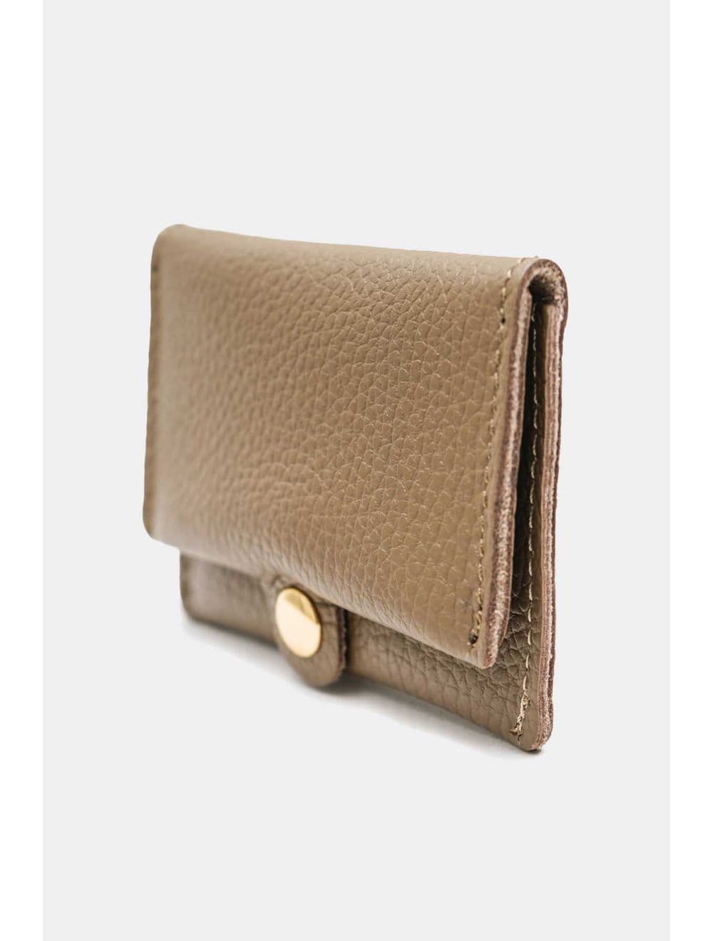 Porte-cartes en cuir de vachette grainée-4905 ERINE GRAINÉ-Taupe — vue 4