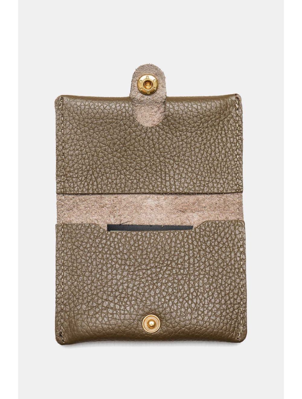 Porte-cartes en cuir de vachette grainée-4905 ERINE GRAINÉ-Taupe — vue 5