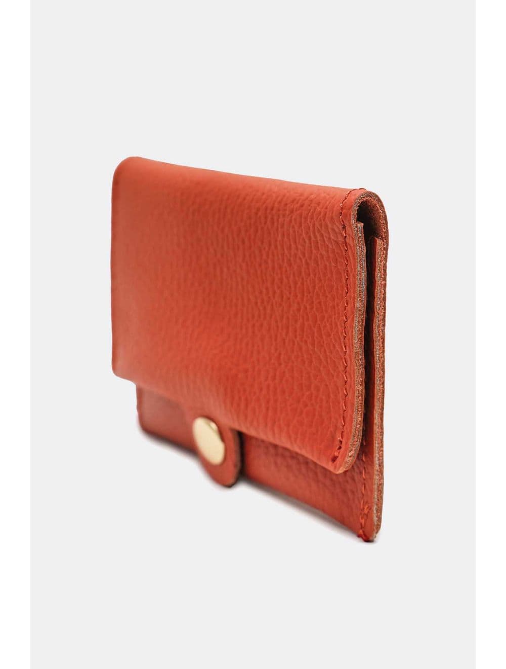 Porte-cartes en cuir de vachette grainée-4905 ERINE GRAINÉ-Rouille — vue 3
