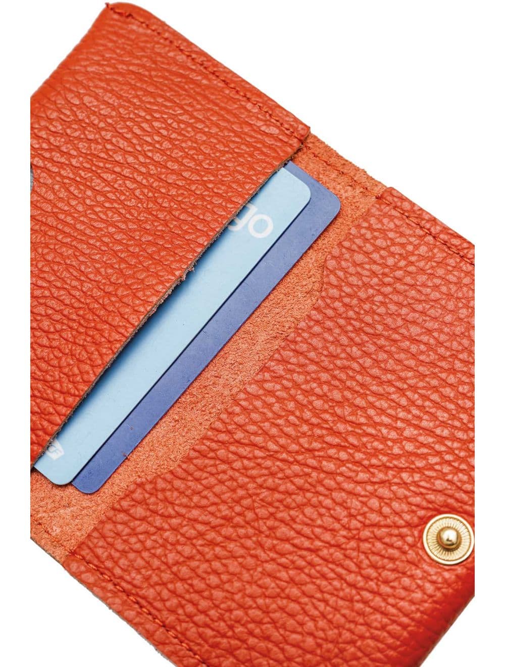 Porte-cartes en cuir de vachette grainée-4905 ERINE GRAINÉ-Rouille — vue 4