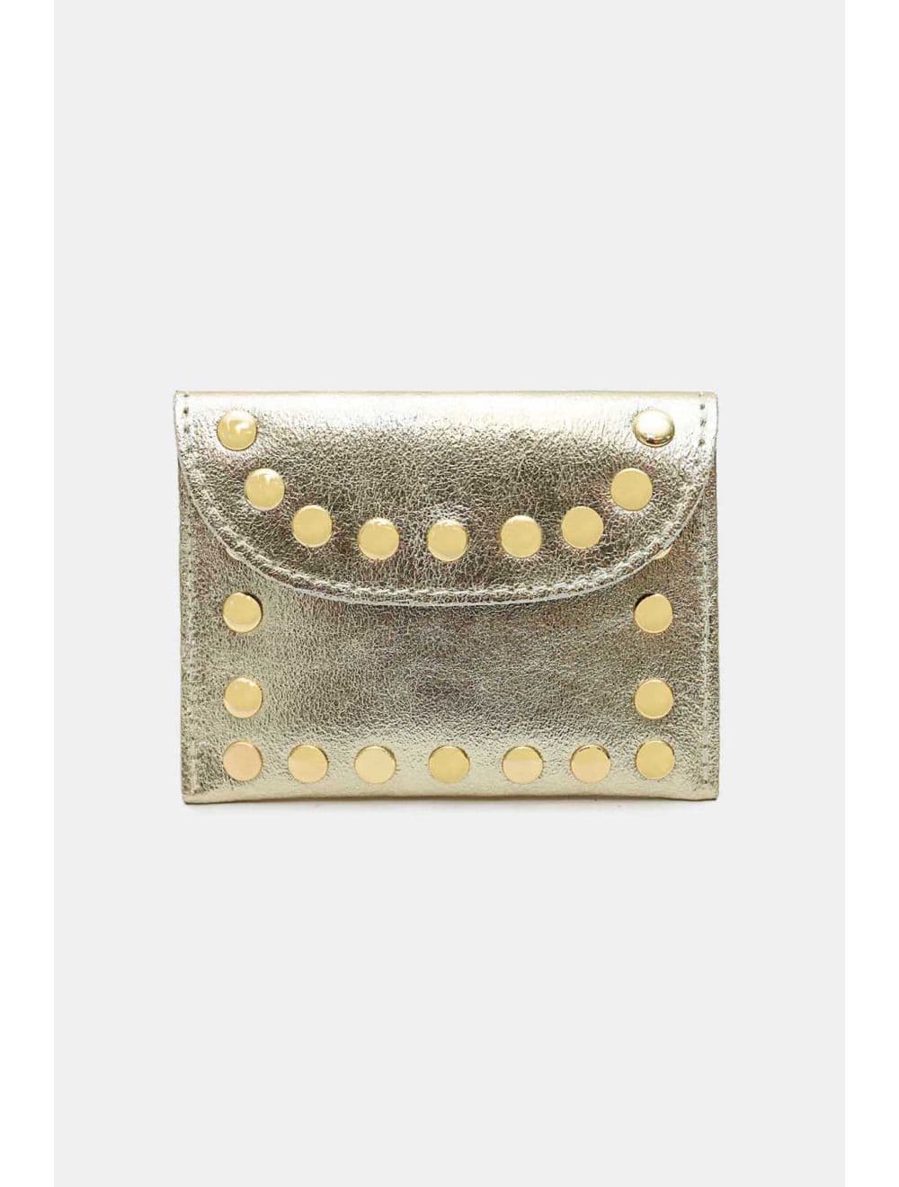 Porte-monnaie En Cuir métallisé 4904B LEINA METAL-Doré — vue 3