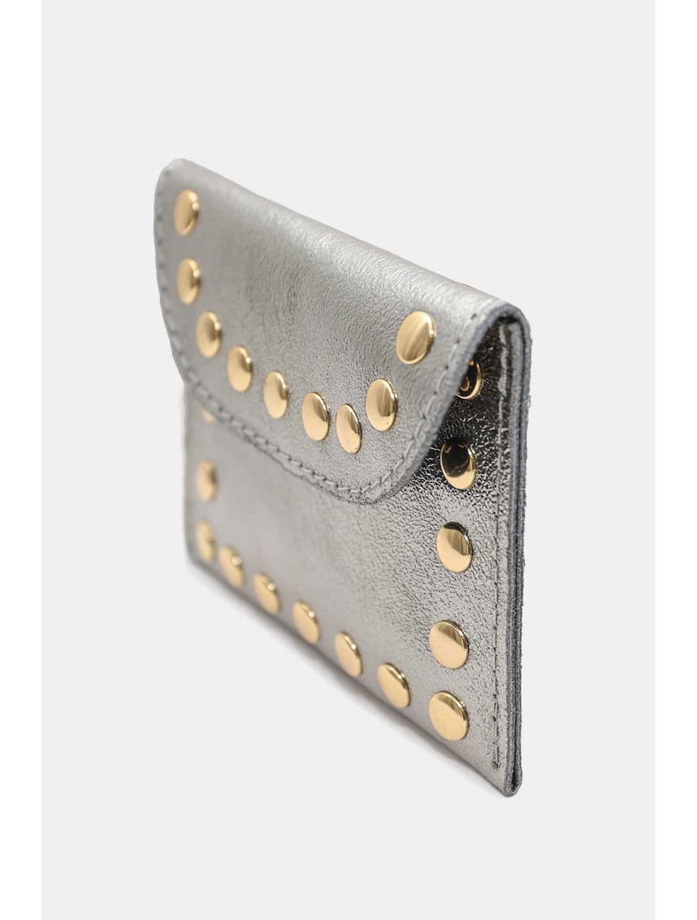 Porte-monnaie En Cuir métallisé 4904B LEINA METAL-Argenté — vue 4