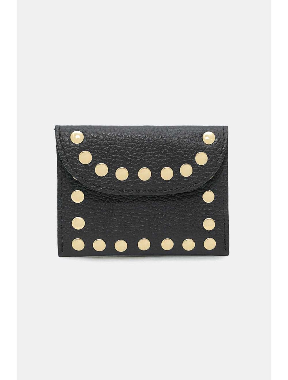 Porte-monnaie En Cuir Vachette Grainée 4904 LEINA-Noir — vue 3