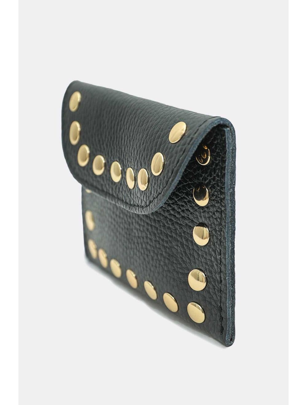 Porte-monnaie En Cuir Vachette Grainée 4904 LEINA-Noir — vue 4