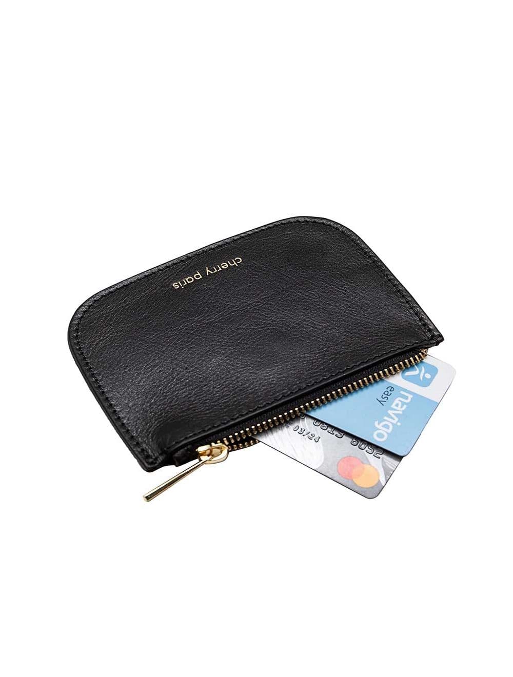 Porte-monnaie Croûte Cuir Vachette-NATHALIE 3999-NOIR — vue 4