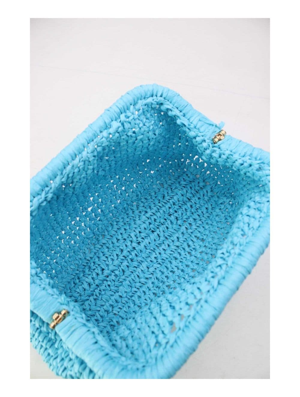 Pochette Structure En Paille 24P-6069-Bleu — vue 5