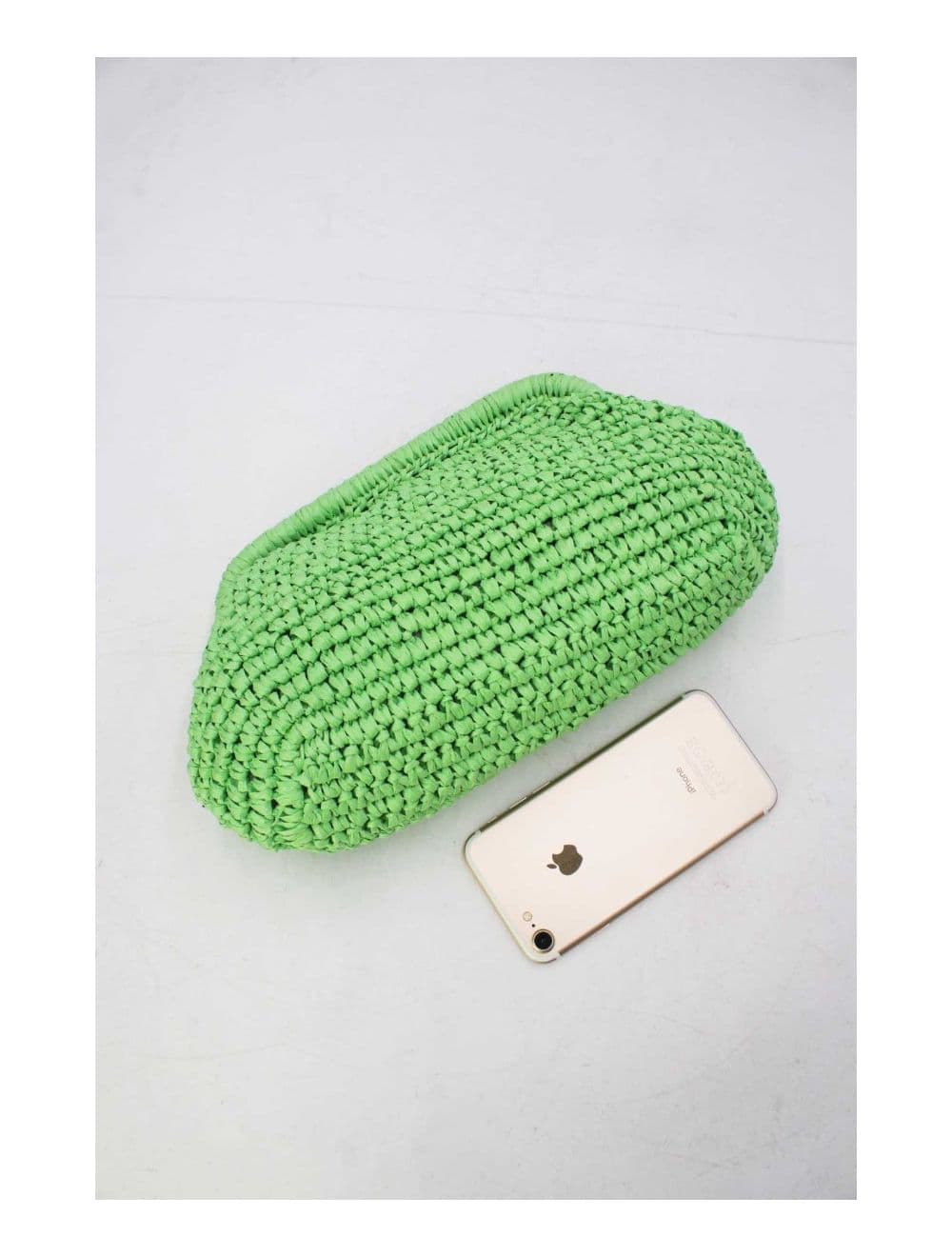 Pochette Structure En Paille 24P-6069-Vert — vue 4