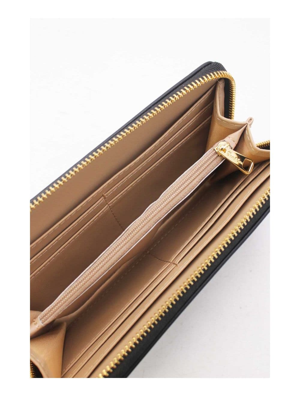 Portefeuille Effet Cuir Lisse 24P-6046-Noir