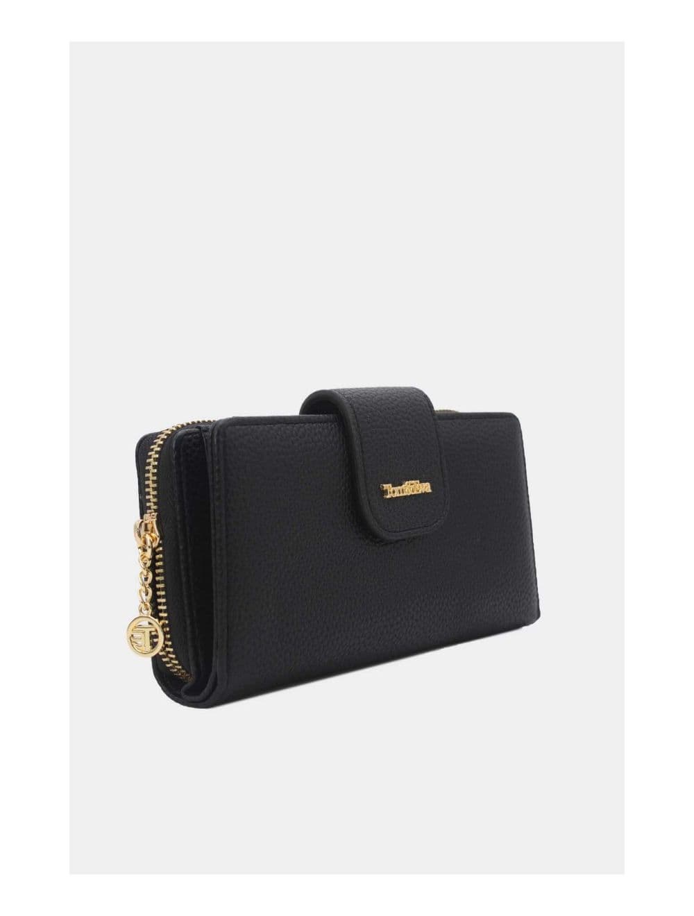 Portefeuille Effet Cuir Grainé 24P-5980-Noir