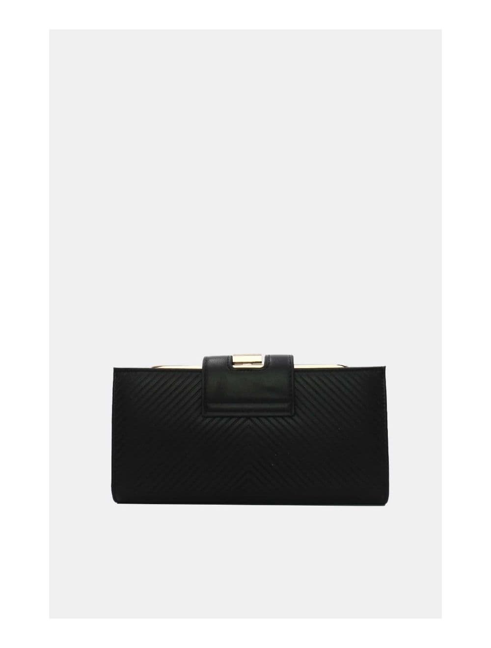 Portefeuille effet cuir decoré par lettres 16D-1350-Black — vue 4