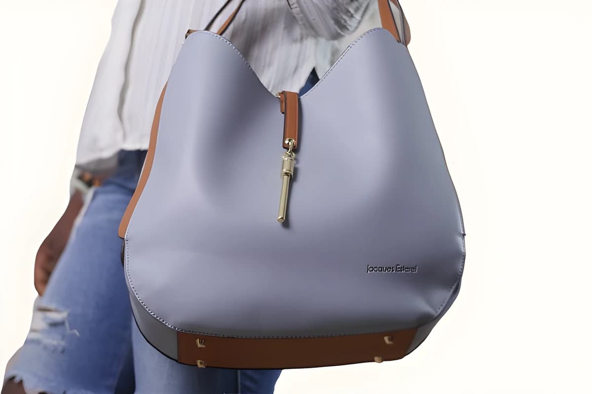 Sac Jacques Esterel LJ753 · Bleu ciel et doré