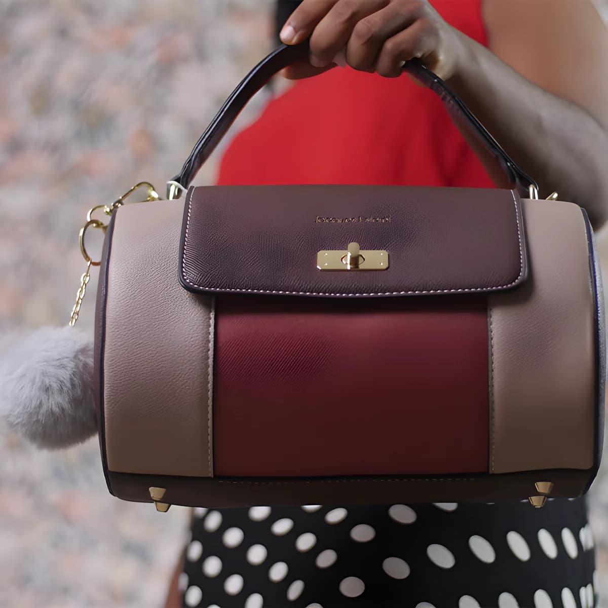 JE UR 7771 MARRON TAUPE ROSE