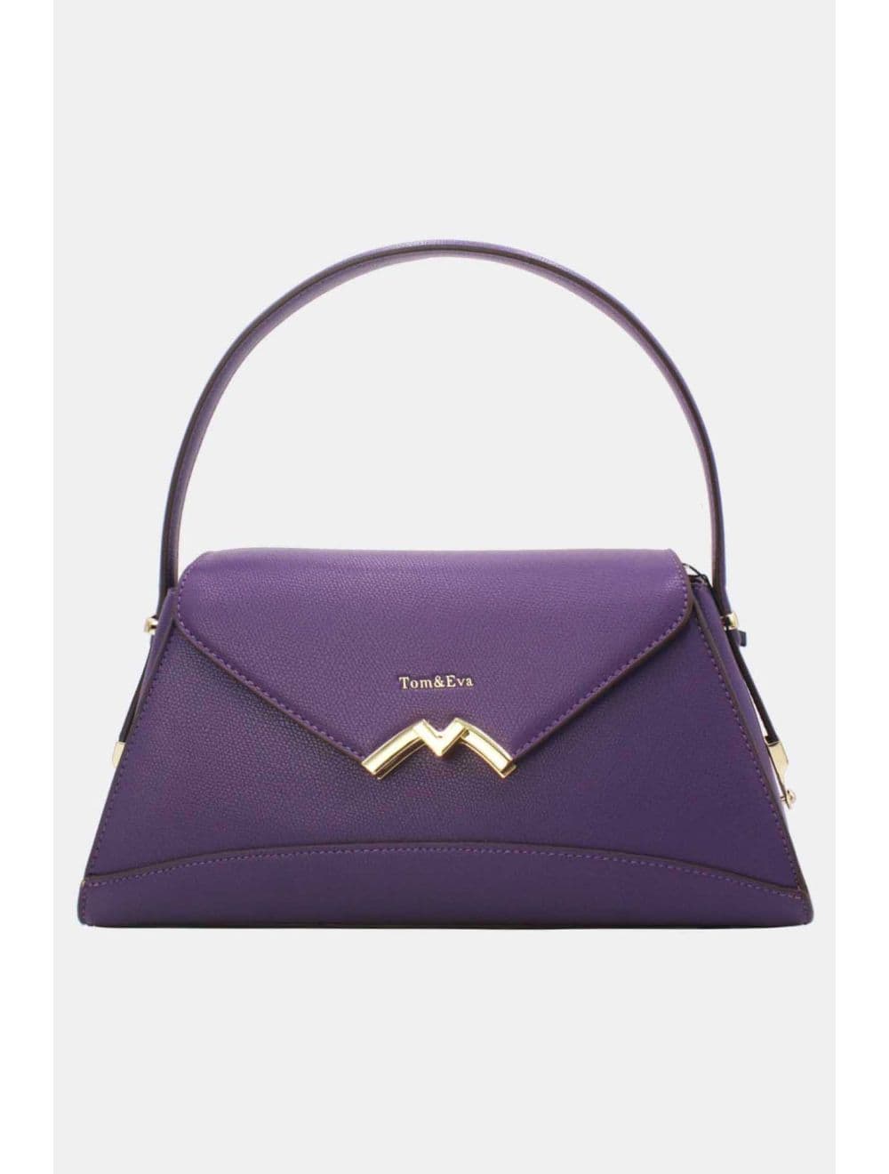 Sac à main Effet Cuir trapèze Chic 25B-6397-Violet