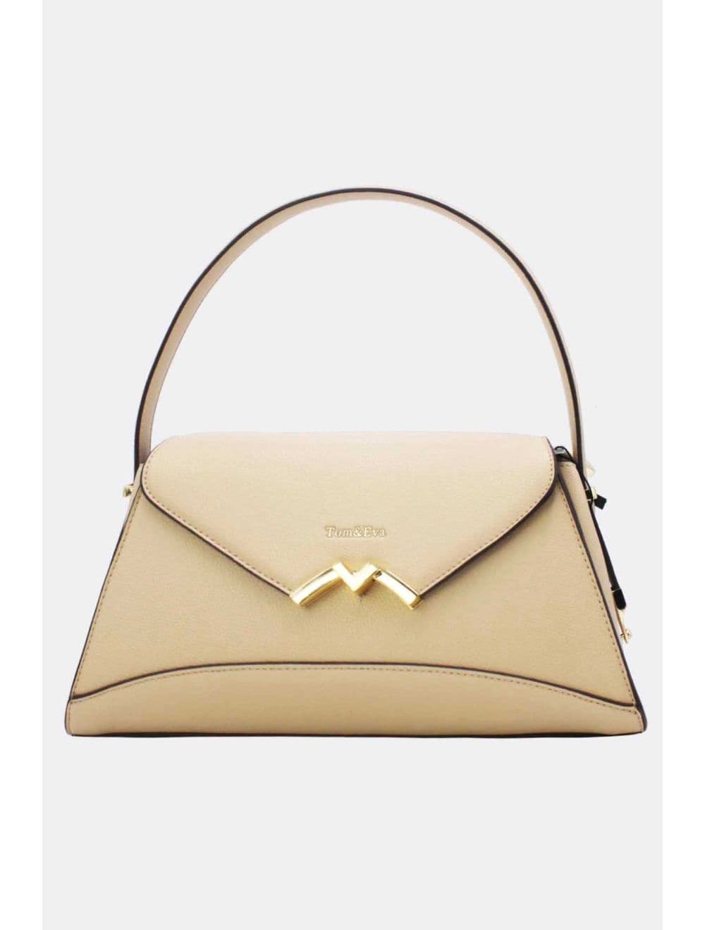 Sac à main Effet Cuir trapèze Chic 25B-6397-Abricot